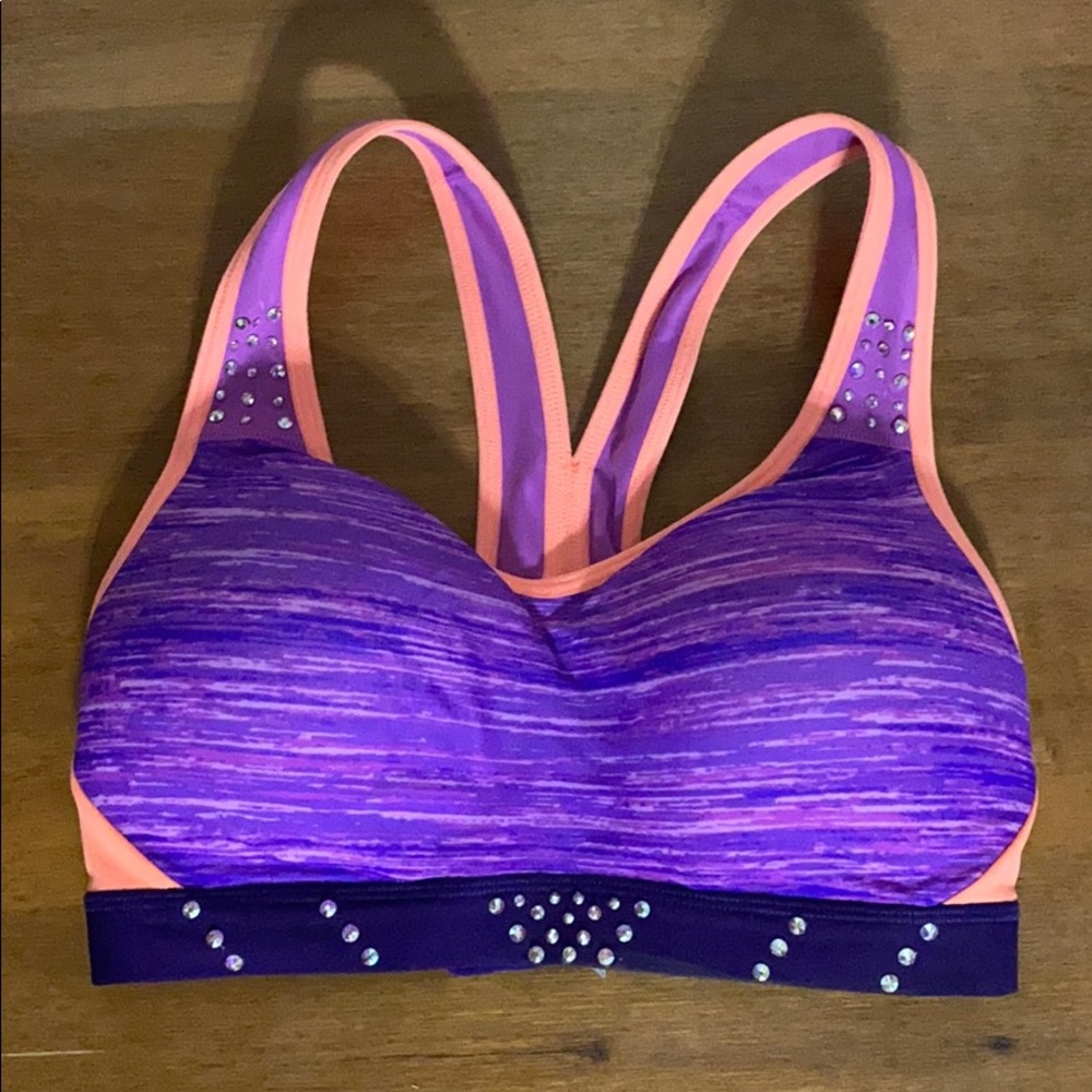 Rhinestone sports bra